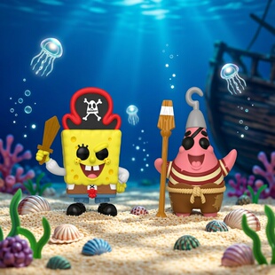 Funko POP海绵宝宝 派大星玩具总动员深海大冒险蟹老板手办摆件