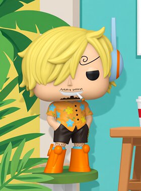 Funko POP海贼王弹头岛One Piece路飞山治罗宾布鲁克索隆雷利手办