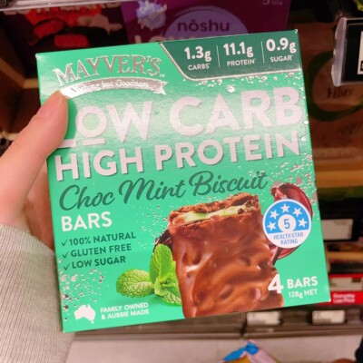 澳洲直邮 Mayvers 低碳水高蛋白 100%天然无麸质低糖谷物棒 4条装