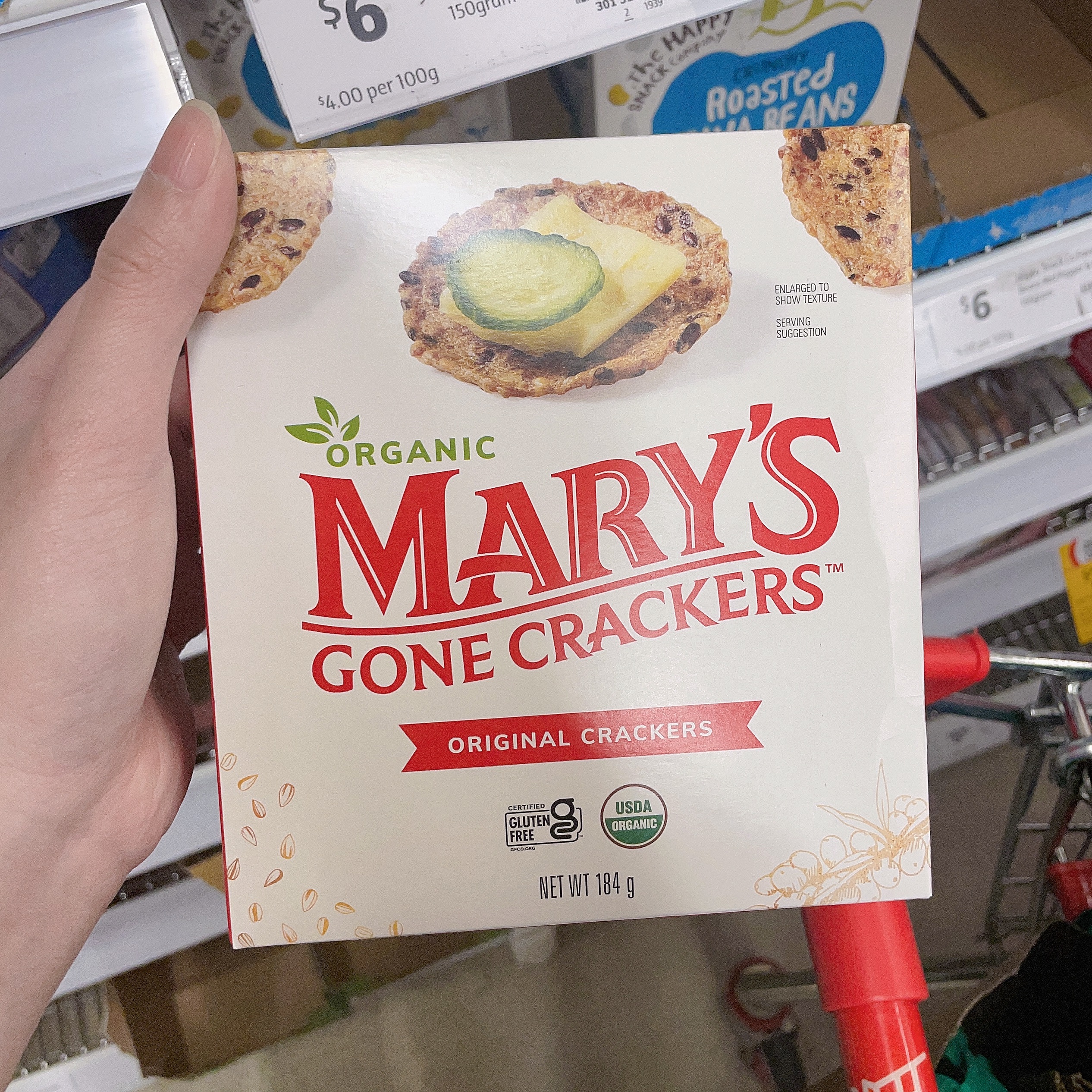 澳洲代购直邮Marys Gone贵妇早餐玛丽饼干有机无麸质全麦糙米184g