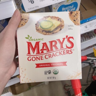 直邮Marys 澳洲代购 Gone贵妇早餐玛丽饼干有机无麸质全麦糙米184g