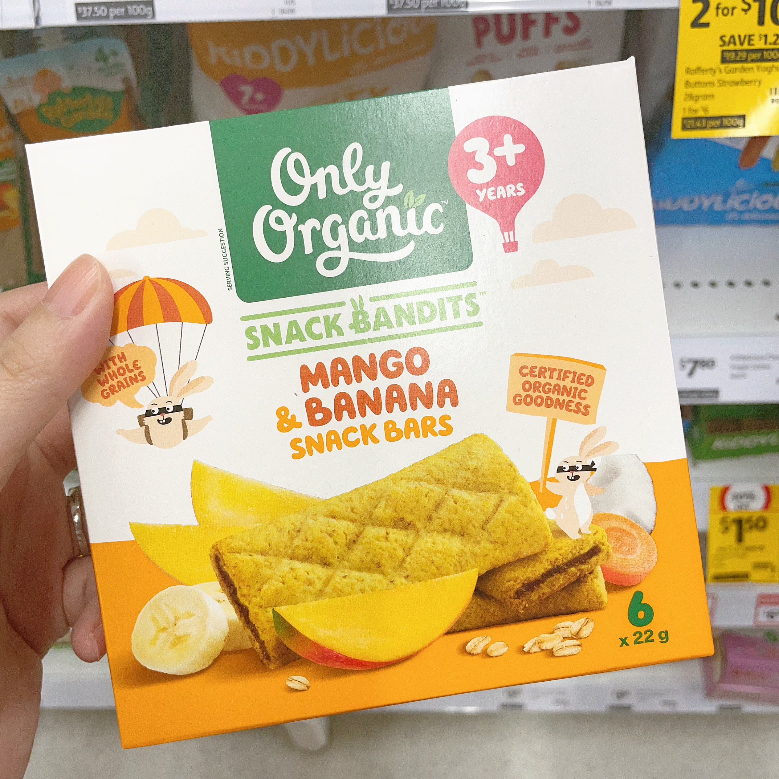 Only Organic奥莉有机澳洲代购直邮宝宝健康辅食香蕉草莓饼干 10+