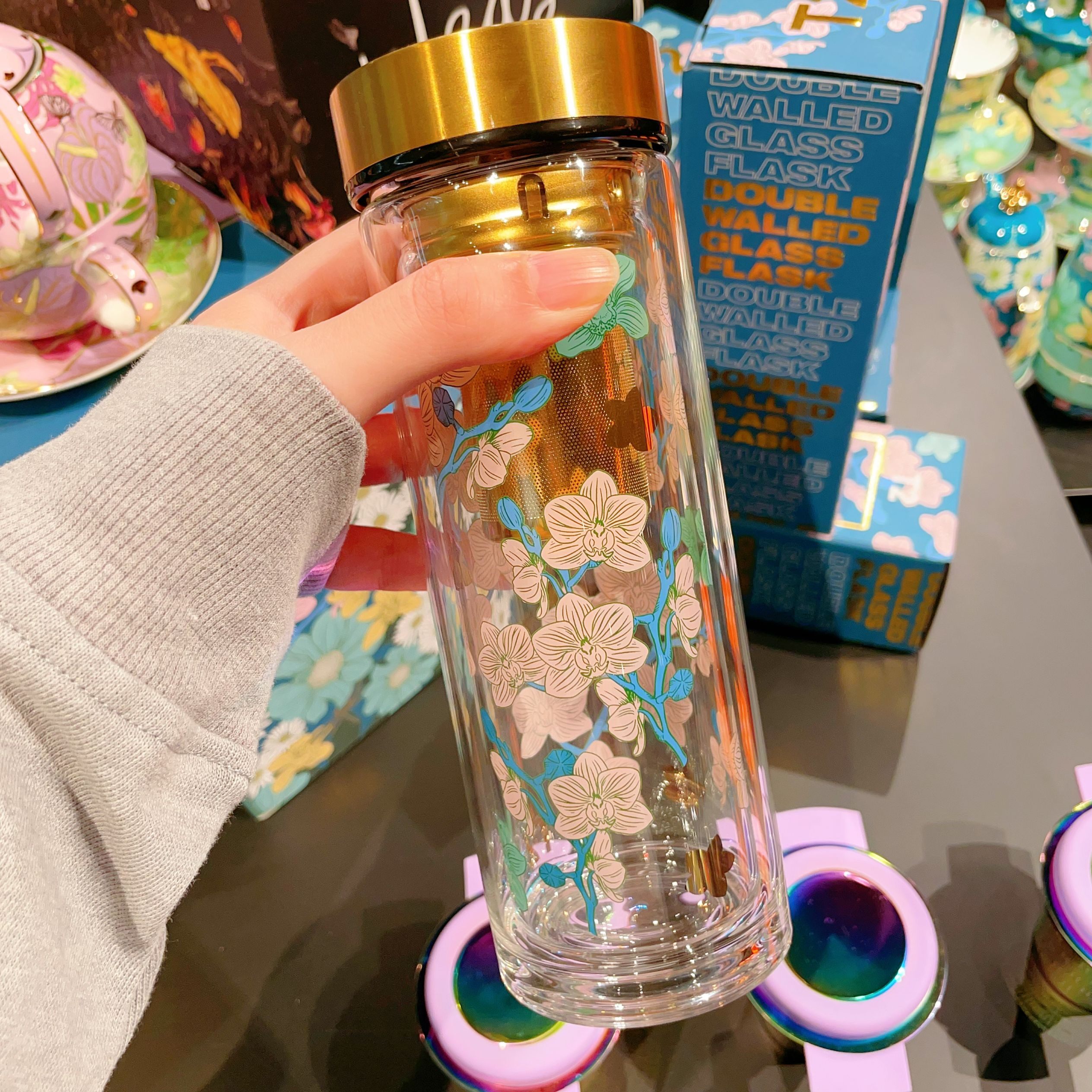 T2澳洲代购直邮Stainless Steel Flask Black不锈钢保温杯 500ml