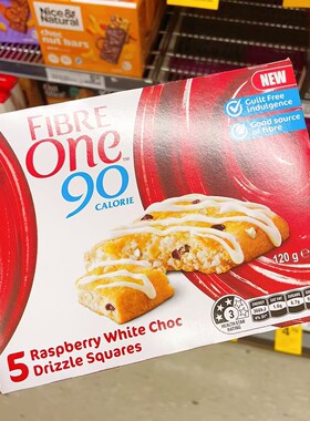 澳洲直邮 Fibre One 90健康低卡巧克力布朗尼草莓芝士蛋白棒 120g