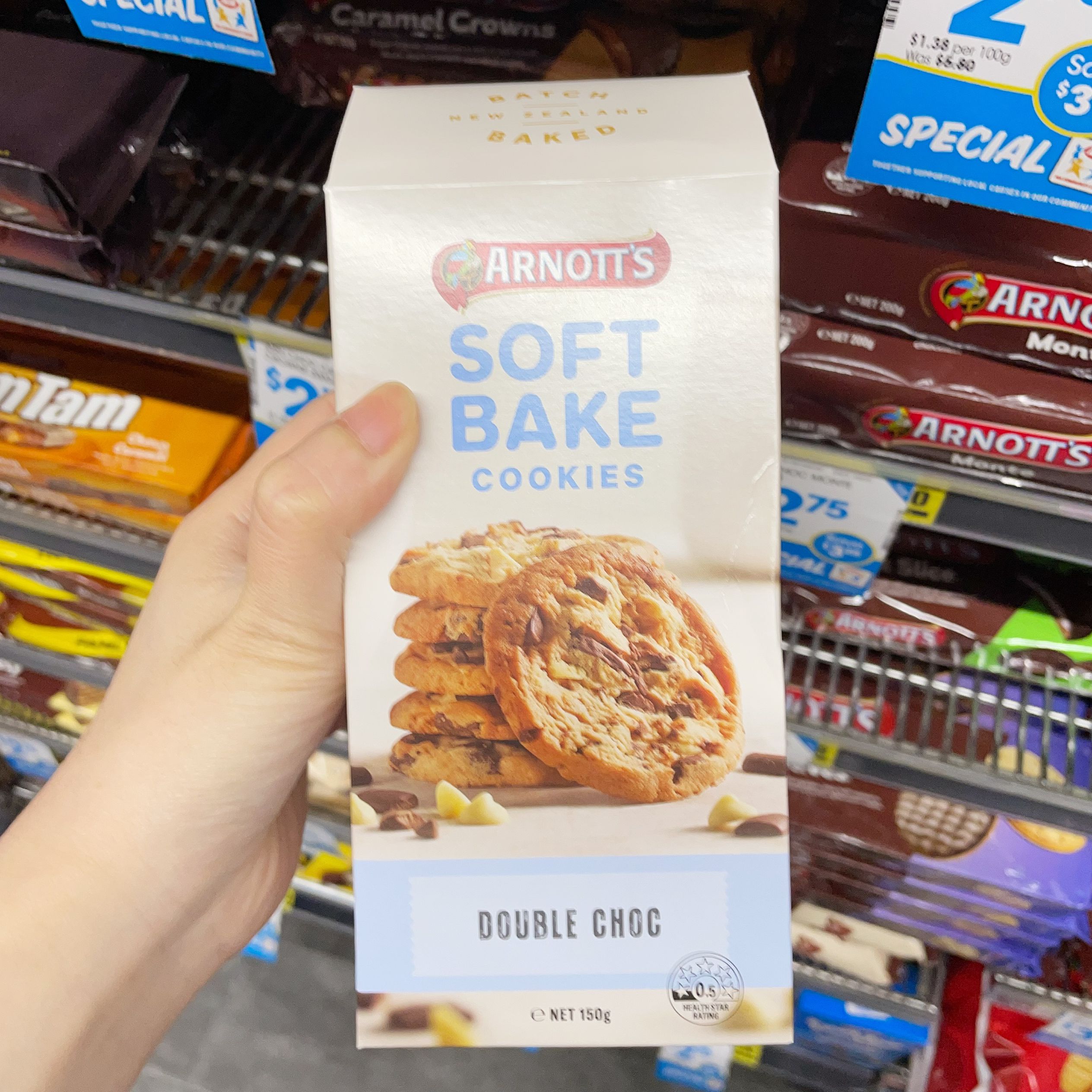 澳洲代购直邮 arnotts雅乐思SOFT BAKE 松软烘焙双重巧曲奇 150g