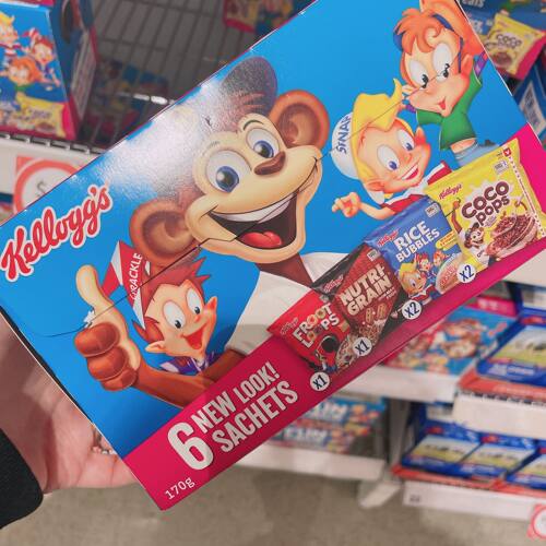 澳洲代购直邮 Kelloggs 家乐氏FunPack6包混合装muesli麦片 170g