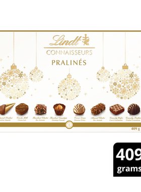 澳洲直邮Lindt瑞士莲Connaisseurs Pralines果仁糖巧克力礼盒409g