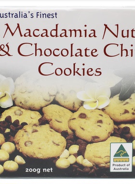 澳洲代购直邮土特产100%土澳制造坚果巧克力豆黄油饼干 Macadamia