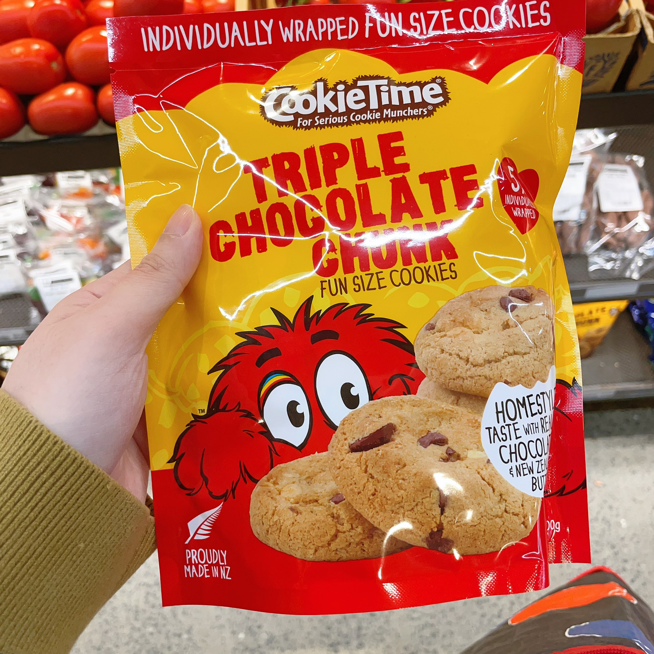 澳洲代购直邮 CookieTime 新西兰特产原味巧克力豆曲奇 1 块 85g