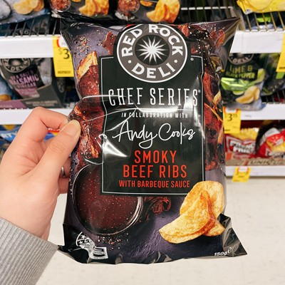 澳洲代购直邮Red Rock Deli 国名网红岩薯片主厨精选新烤鸡味165g