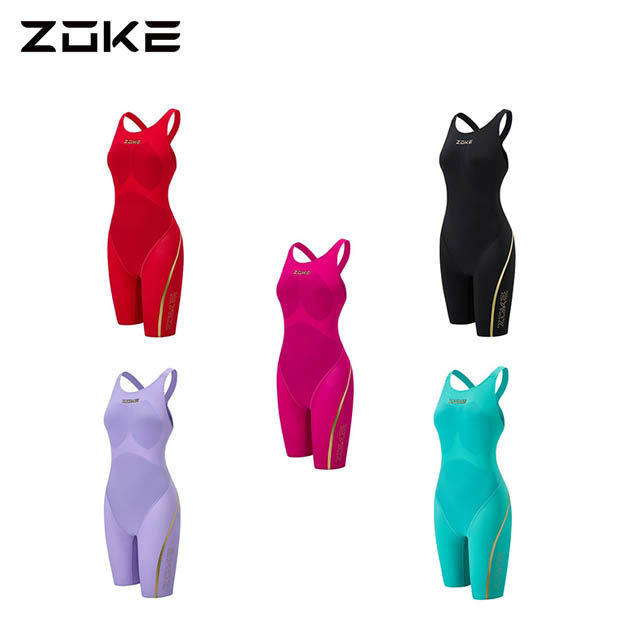 【国际泳联认证赛级】ZOKE洲克青少年专业竞速连体五分泳衣女竞技