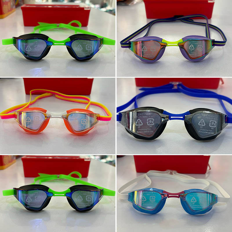 SWANS日本进口专业竞速泳镜电镀眼镜防水防雾高清游泳镜男女SR72M