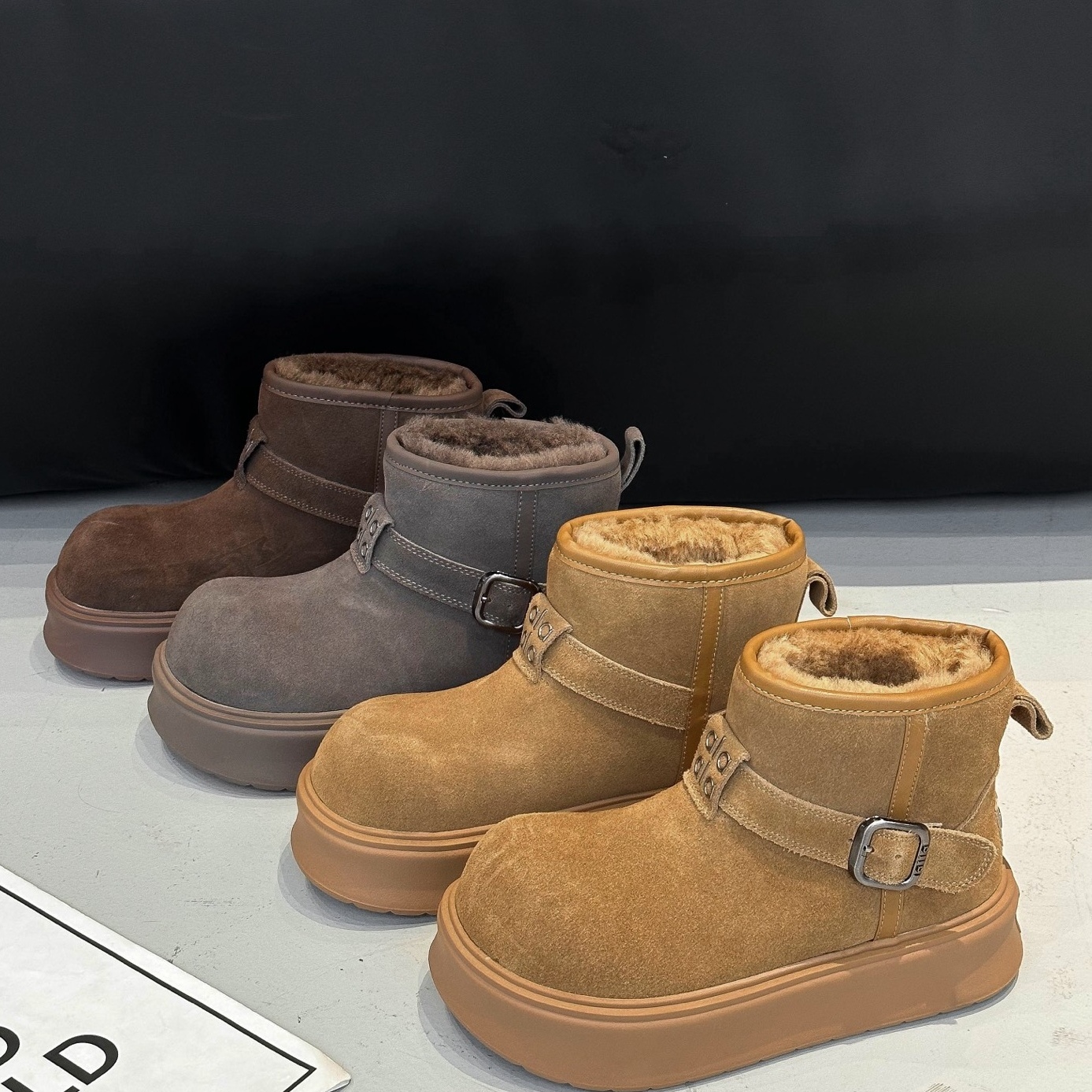 加绒加厚雪地靴女2025棉靴大棉鞋