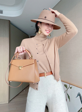 TRACYCHULP原绒白色,驼色,黑色BABYCASHMERE小山羊绒经典百搭开衫