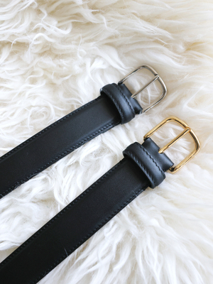 小牛皮镀金经典款皮带