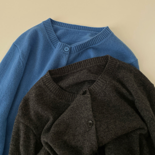 【王小姐】美利奴“晚风”精纺超细100羊毛 针织开衫外套女