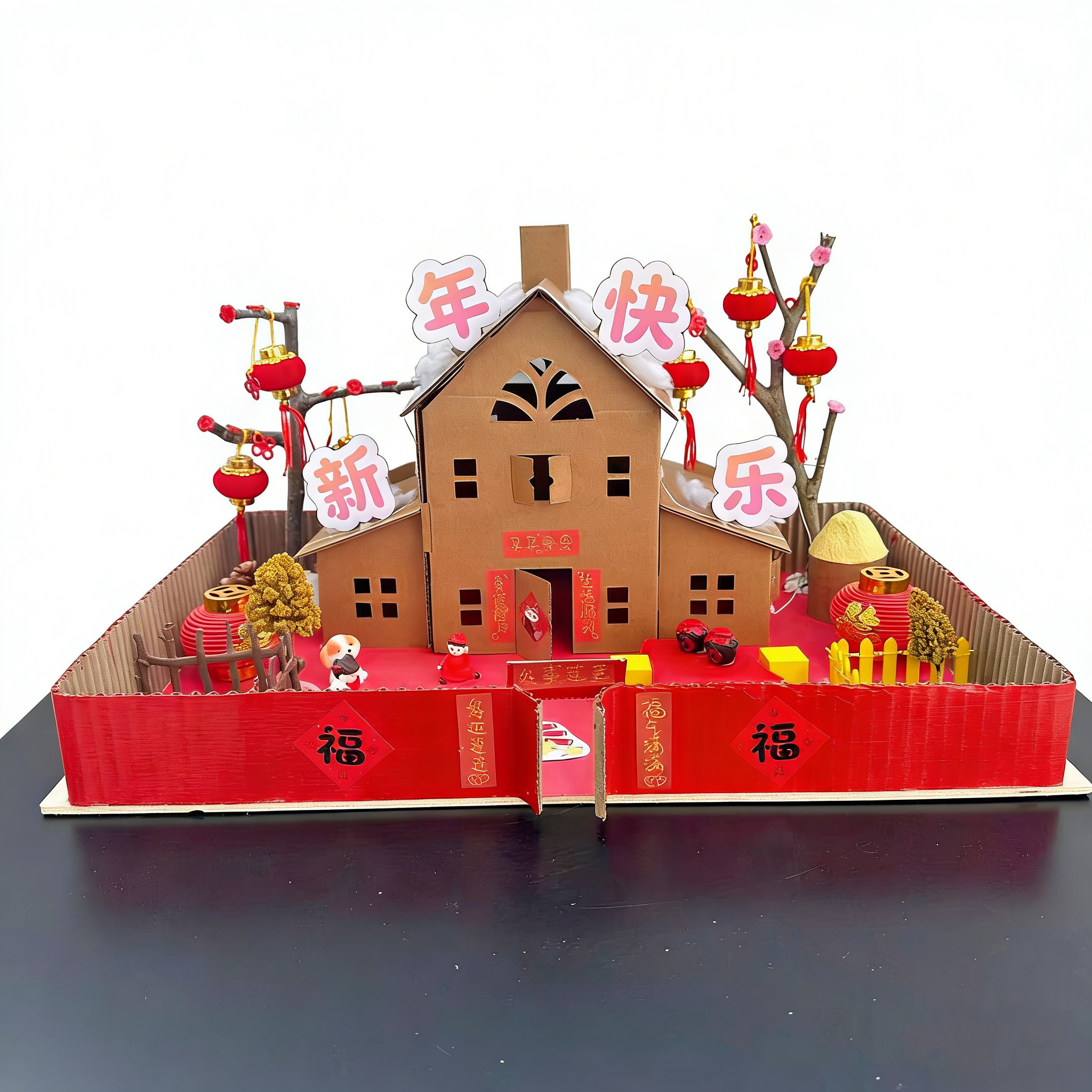 新年立体手工diy材料成品