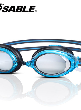 黑貂近视泳镜男女游泳眼镜YR82SPT RS-1片 左右眼不同度数 青岛