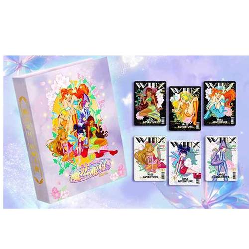 正版Winx魔法俏佳人魔法包学院公主蕾儿丝黛娜周边豪华卡片牌册全