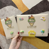 新版 蛇宝宝卡通医学出生证明保护套儿童疫苗本预防接种证收纳皮套