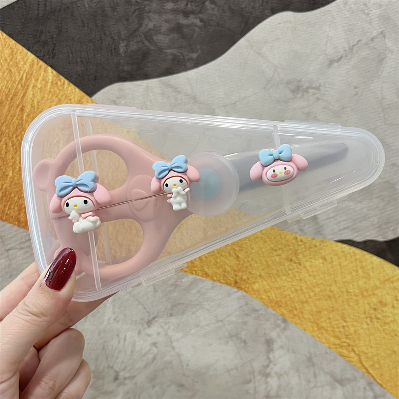 新款宝宝辅食剪刀可剪肉剪菜不锈钢食物工具儿童便携式外带收纳盒,婴童用品,食物研磨器,淘宝优惠券,粉丝福利购,淘宝优惠卷