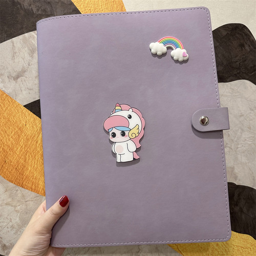 孕妈妈产检资料册马宝宝报告单a4a5收纳册活页软皮孕期孕检档案册