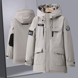 外贸超大加肥加大码男装冬装200斤300中长款220羽绒服230外套240