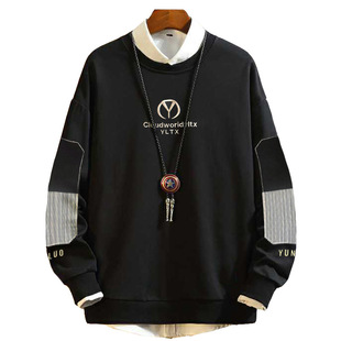 2024年秋新超大码男装胸180长袖卫衣T恤500斤450胸160胖哥哥上衣7