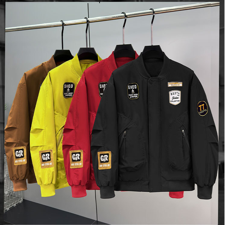 特大号潮牌棒球服加厚夹克