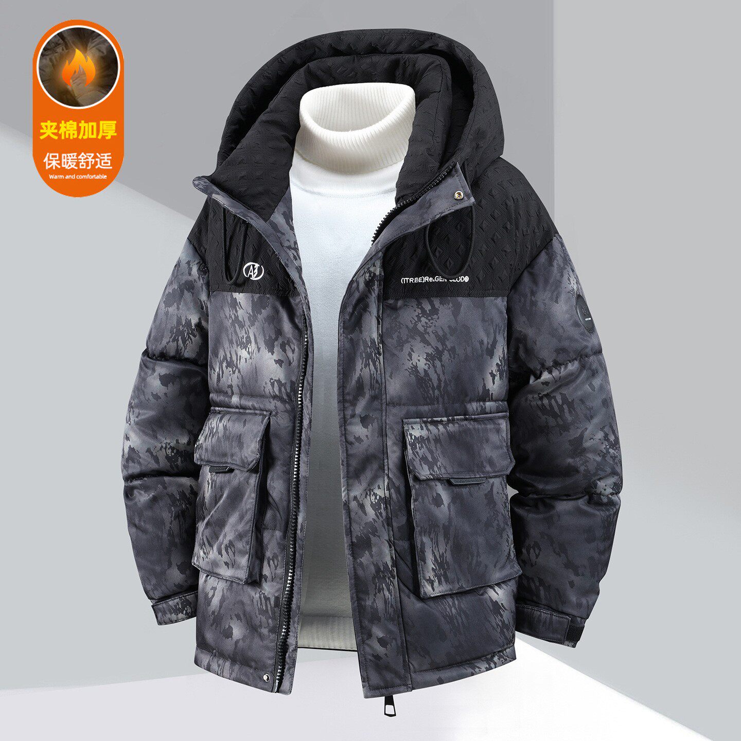 超大号肥佬加厚棉衣棉服大肚子