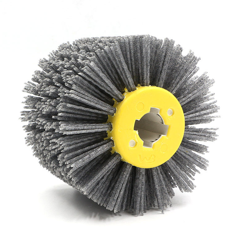 。百马120*100mm不锈钢拉丝机拉丝轮 磨料丝不锈钢拉丝抛光磨轮