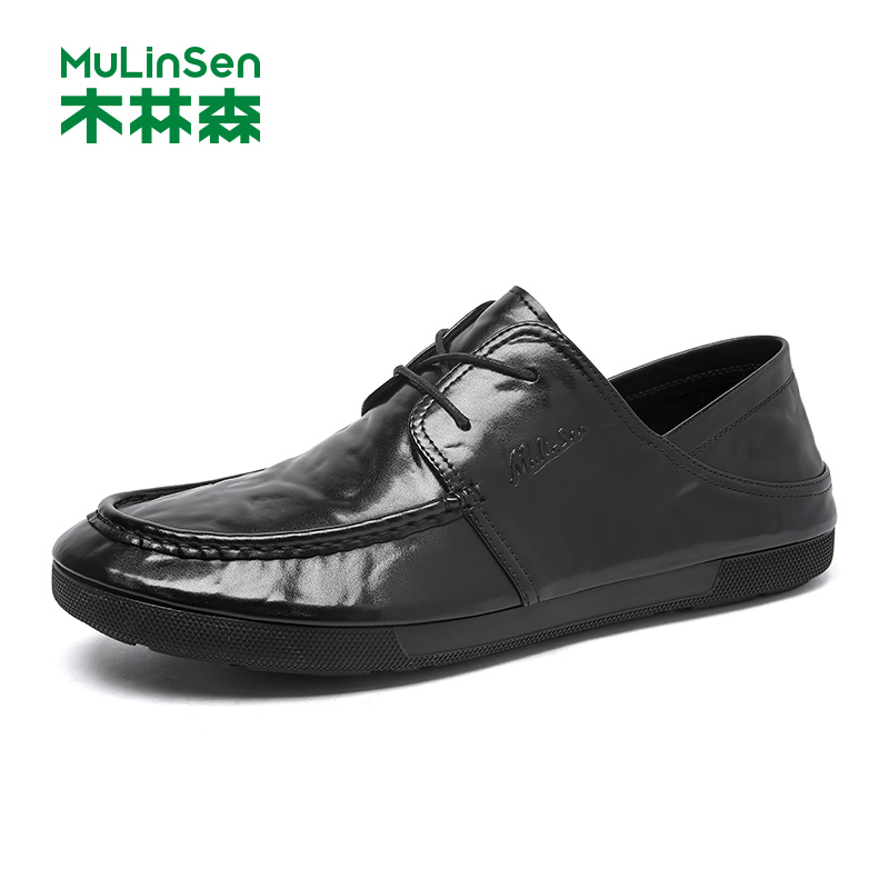 木林森男鞋商务皮鞋软底爸爸鞋