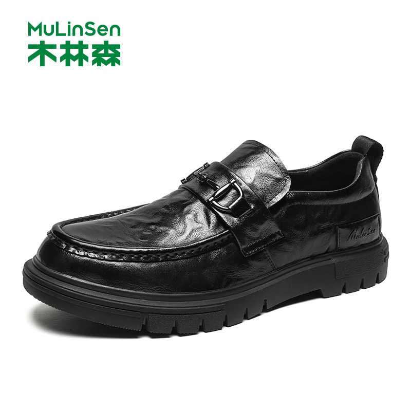 木林森商务休闲男士爸爸鞋透气