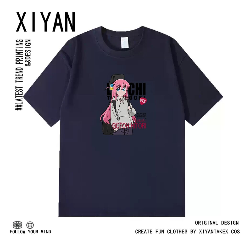 孤独摇滚联名短袖T恤男女夏季二次元后藤一里伊地知虹夏衣服潮
