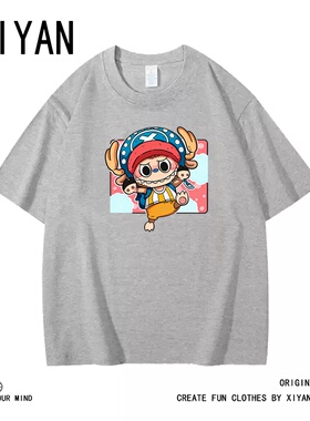拉布布联名海贼王T恤短袖女夏季泡泡玛特路飞艾斯山治衣服29