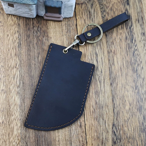 Кожаный картхолдер ручной работы, мультяшный чехол для проездного, индукционный защитный чехол