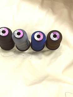 高士牌缝纫线丝光线 -3000米细线 轻薄羽绒服专用 黑色 蓝色 深色