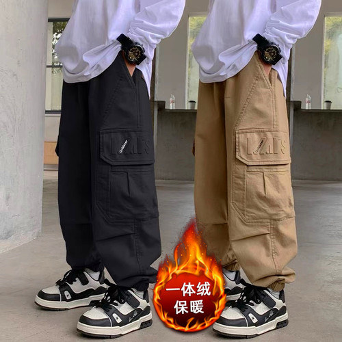 儿童工装裤春秋款痞帅中大童长裤