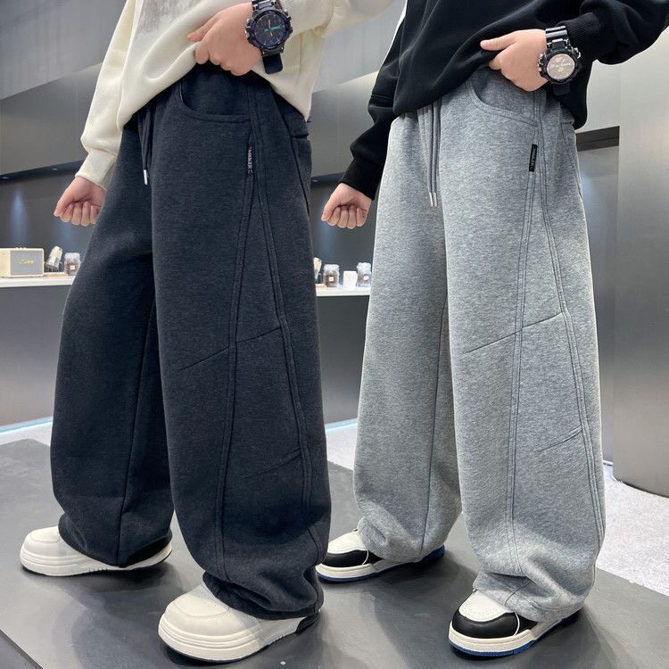 男童裤子秋新款潮酷儿童休闲裤中大童宽松卫裤春秋款男孩运动长裤