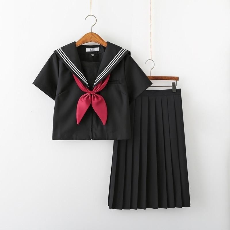 JK制服正统日系关西襟札幌领中间服水手服女生夏季学院风班服套装