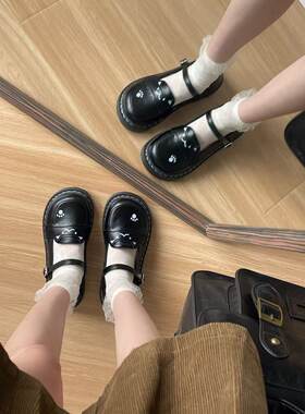 2026春季日系jk小皮鞋圆头玛丽珍女鞋网布透气皮带鞋新款软妹