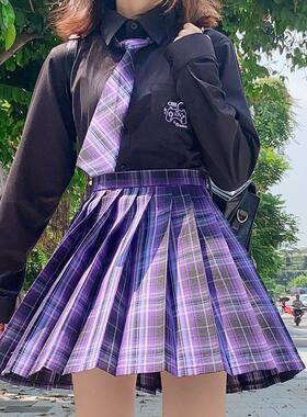 电竞少女暗黑系不良jk长袖衬衫秋冬季学院风jk制服裙正版套装全套