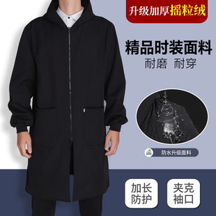 精品耐用加长款 保暖 罩衣秋冬男工作服劳保干活围裙大褂长袖