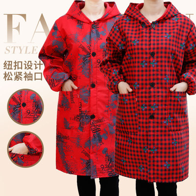 加绒防水防油大人罩衣