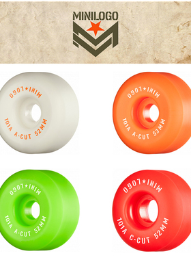 美国品牌MINILOGO双翘滑板轮子 专业轮子技巧适合多地形硬度101A