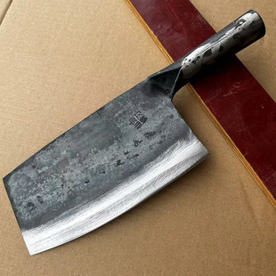 广西仙湖钢刀老式铁刀手工锻打菜刀斩切两用刀斩羊骨猪骨刀杀鱼刀