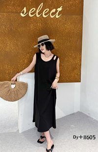 女装 胖妹妹镂空肩背心连衣裙女夏季 200斤宽松百搭内搭长裙大码