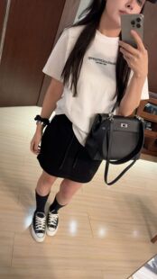 女装 200斤百搭T恤上衣大码 女春季 北尧世家韩系小众字母正肩短袖