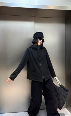 胖妹妹秋冬新款韩系连帽加绒卫衣外套女200斤小版上衣大码女装