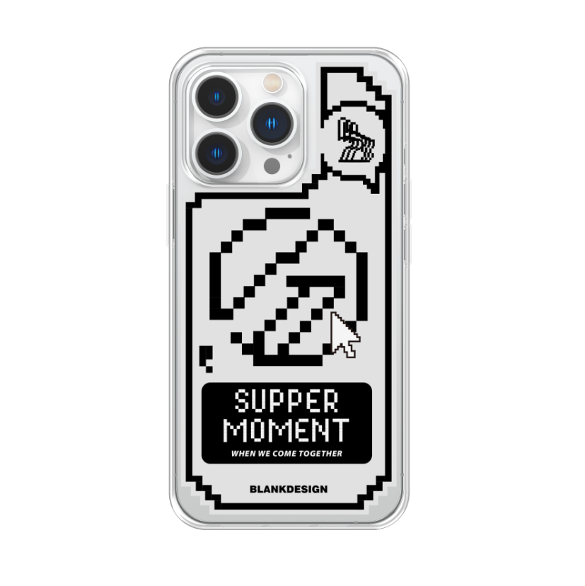 suppermoment湿趴同款周边手机壳马赛克像素风元素适用苹果IPhone16ProMax15pm14plus13/12XR11Pro